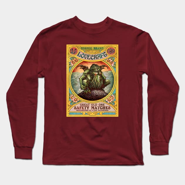 Cthulhu Lovecraft Matches Long Sleeve T-Shirt by ChetArt